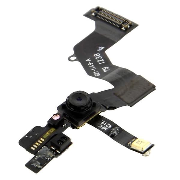 Frontkamera - AVIZAR - Apple iPhone 5 - Svart - Närhetssensor - Anslutningskabel