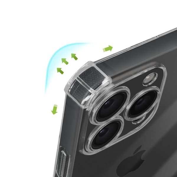 Coque - AVIZAR - iPhone 15 Pro Max - Flexibel - Stötsäker - Transparent