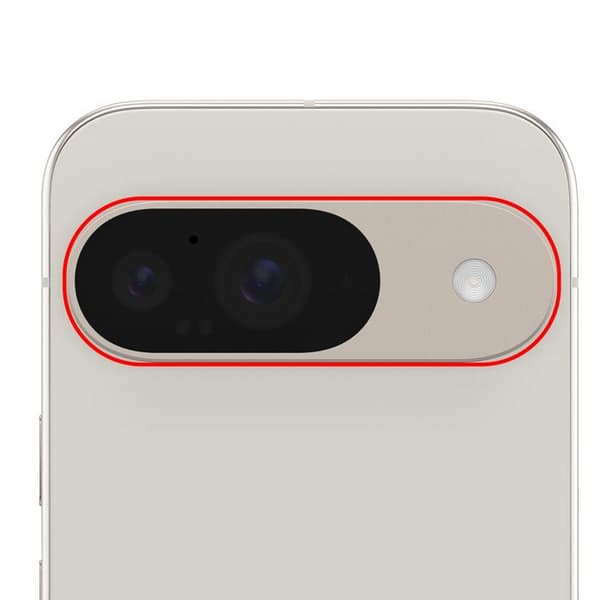 Kameraobjektiv Bakre för Google Pixel 9 Vit