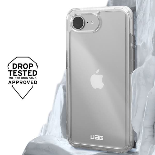 Coque - iPhone 16e - Stötsäkerhet 4.8m - Förstärkta hörn - Transparent baksida