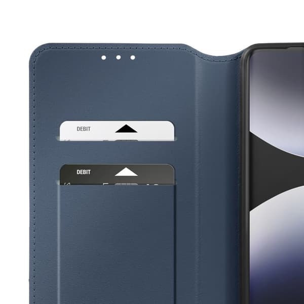 Fodral med lock för Xiaomi Redmi Note 14 Pro / 14 Pro Plus Classic Edition Mörkblå