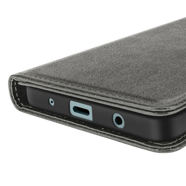 Plånboksfodral - Xiaomi - Redmi A5 - Grå - Videostöd - Magnetflik
