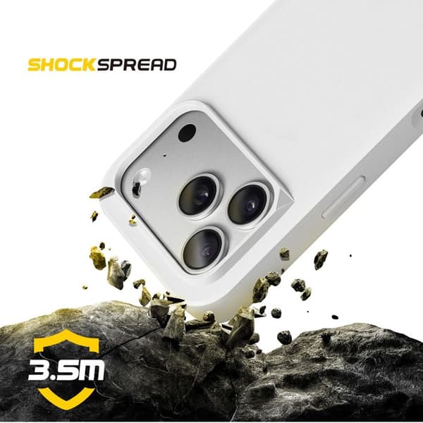 Skyddsfodral för iPhone 17 Pro Modell SolidX Stötsäker 3.5 m certifierad MIL-STD 810G Rhinoshield Vit
