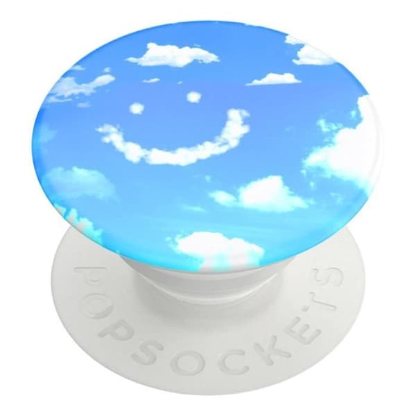 Ring och Universal Support - POPSOCKETS - Blue Skies - Infällbar - Video Support - Smartphone