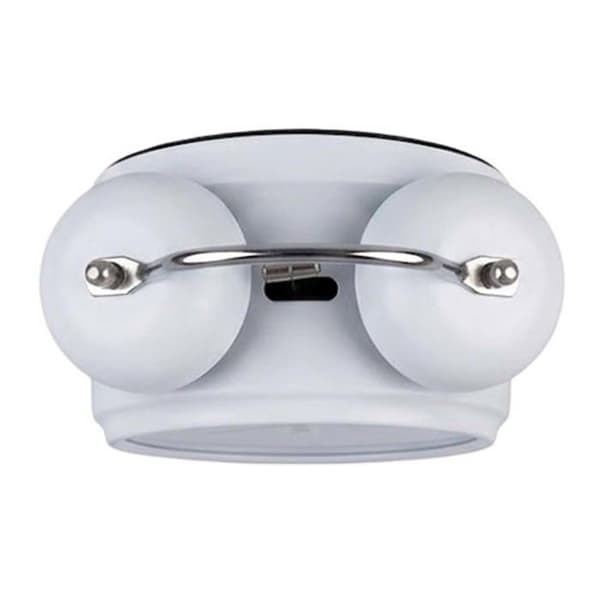 Analog väckarklocka för dubbelrum Elegant Vit