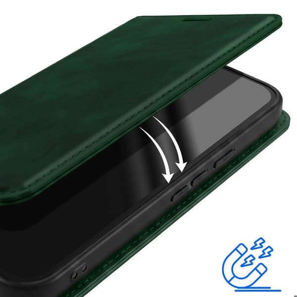 Plånboksfodral för Google Pixel 11 Pro XL Mockaeffekt med Stöd Grön