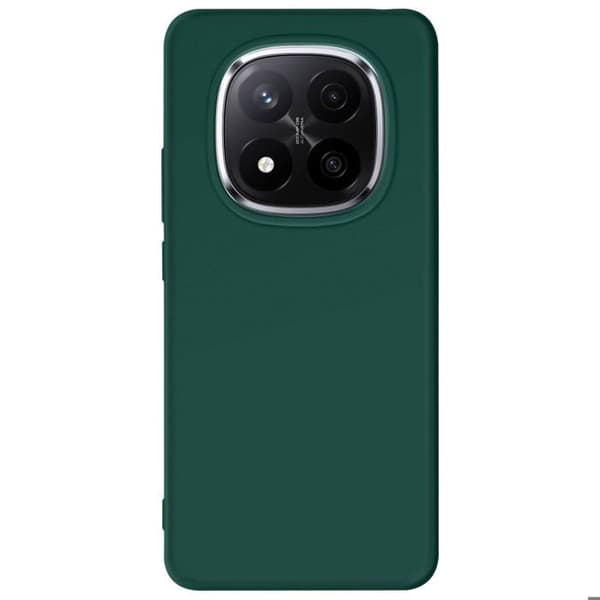 Coque - Redmi Note 14 Pro och 14 Pro Plus - Halvstyv silikon - Stötresistent skydd - Grangrön
