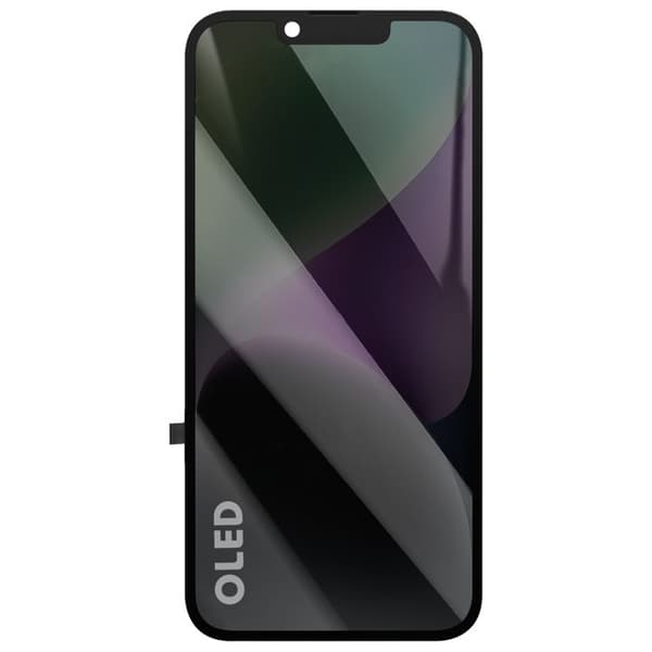 Skärm för iPhone 14 Soft OLED-panel med responsiv touchglas svart