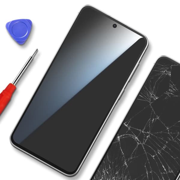 Helskärm för Galaxy A56 OLED-panel + Touchglas + Ljust grå chassi