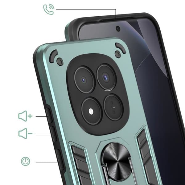 Fodral för Redmi Note 15 Pro Plus med Grön Magnetring