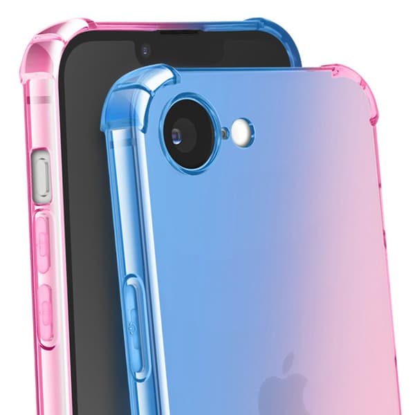 Coque iPhone 16e i Degradé Enkay Blå / Rosa