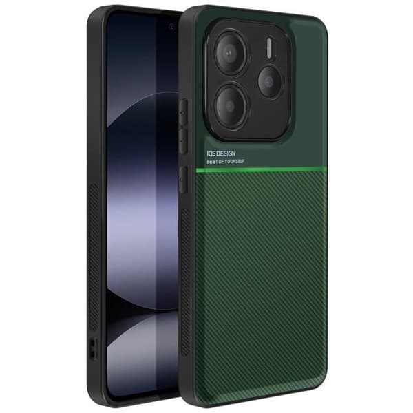Coque - Xiaomi - Redmi Note 14 5G - Stöttålig - Bi-material - Grön