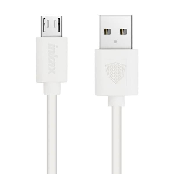 Laddare - Inkax - 1A - Micro USB-kabel - Vit - 1m