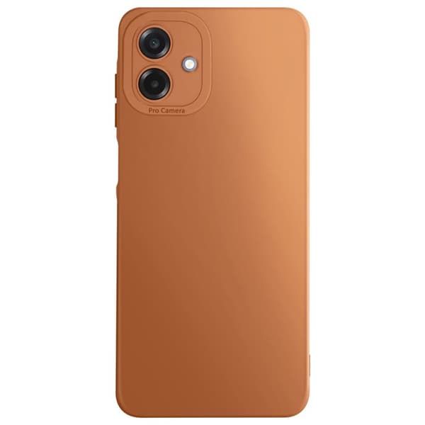Silicone Soft Case for Galaxy A07 with Reinforced Camera Block Brown