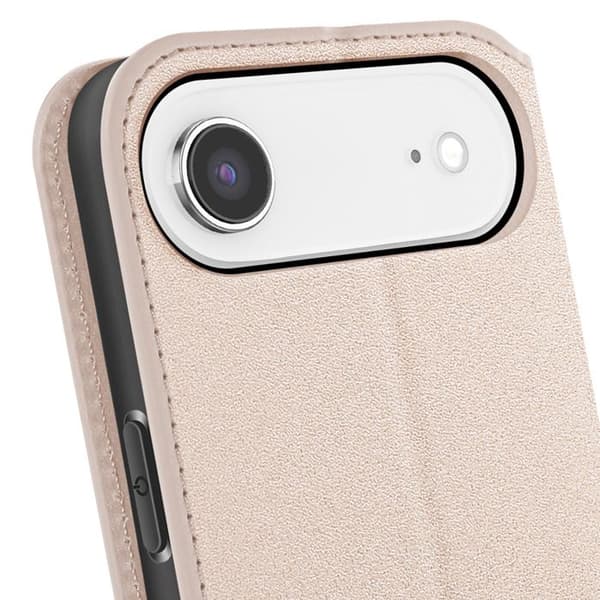 Foliofodral - AVIZAR - iPhone Air - Kortfack - Stödfunktion - Guld