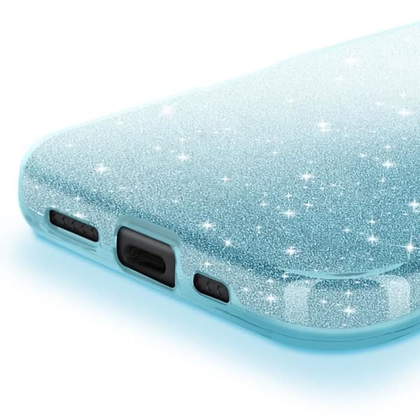 Glittrande Skal för iPhone 16 Pro Max Stötsäkert Blå