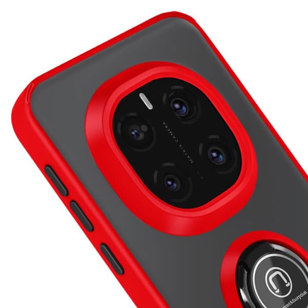 Coque för Honor Magic 7 Pro Magnetisk Ring Röd