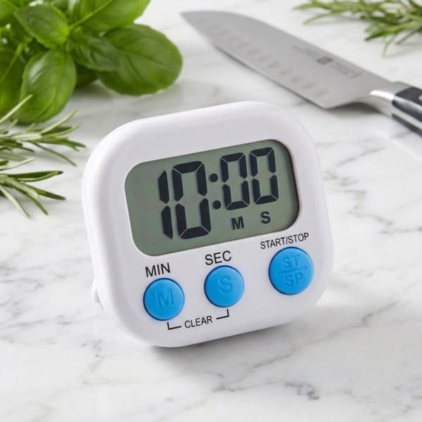 Elektronisk Timer 100 Minuter Magnetisk med Vit Digital Skärm