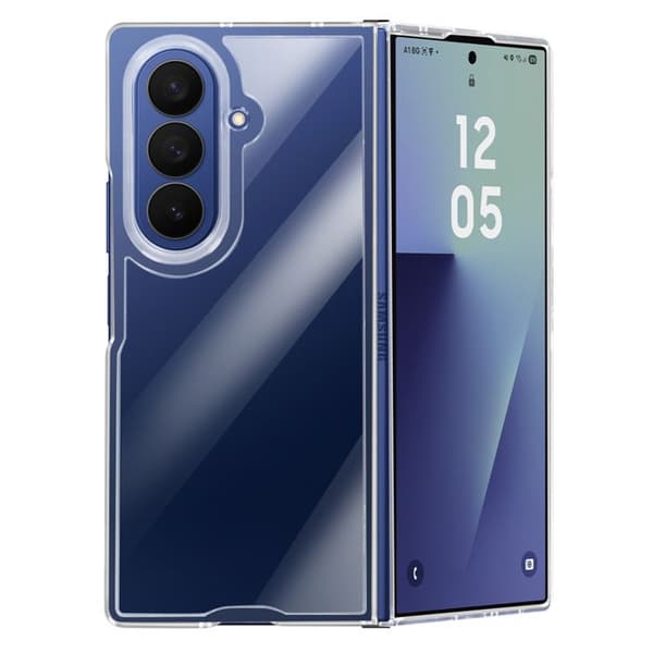 Fodral - AVIZAR - Samsung Galaxy Z Fold 7 - Styvt och Fällbart - Transparent - Hinge Skydd
