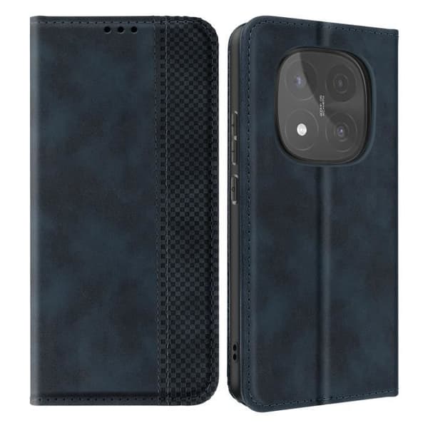 Smartphonefodral - Xiaomi - Redmi Note 14 Pro/Pro Plus - Plånbok - Ställ - Mörkblå