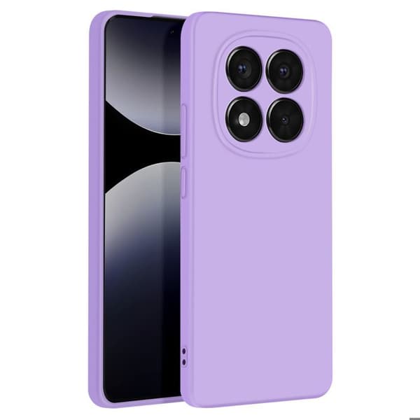Coque för Redmi Note 14 Pro och 14 Pro Plus Semi-hård Soft-touch Lila