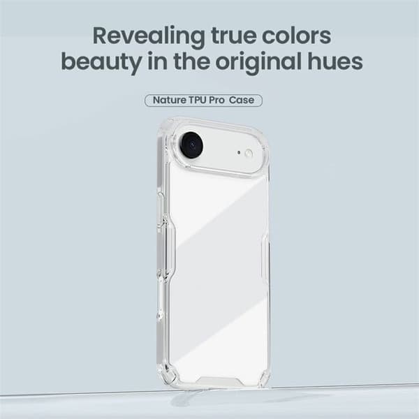 iPhone Air-fodral - TPU+PC, Transparent, Repellerande