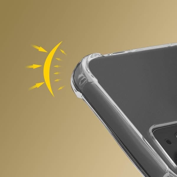 Coque iPhone 12 / 12 Pro - Flexibel - Stötsäker - Transparent - Silikon - Vit