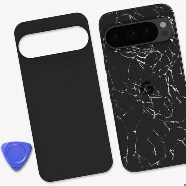 Ersättningsbakglas för Google Pixel 9 Pro Svart
