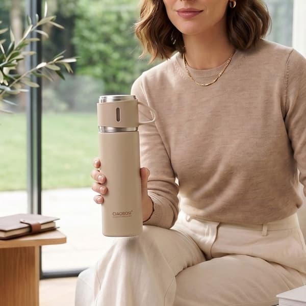 Vakuum Termos 500ml med Grått Tefilter