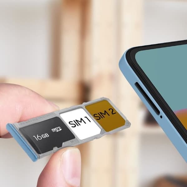 SIM-kortslåda - Xiaomi - Redmi Note 11 - Blå - Dual Nano SIM - Micro-SD