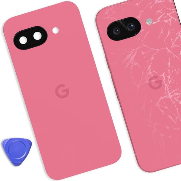 Baksida för Google Pixel 9a Original Service Pack Google Rosa