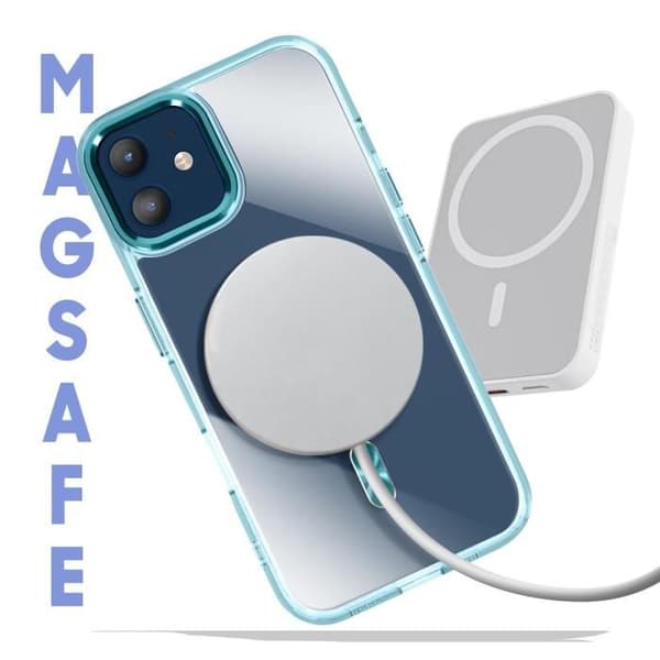 MagSafe-fodral för iPhone 11 Crystal Back Blå