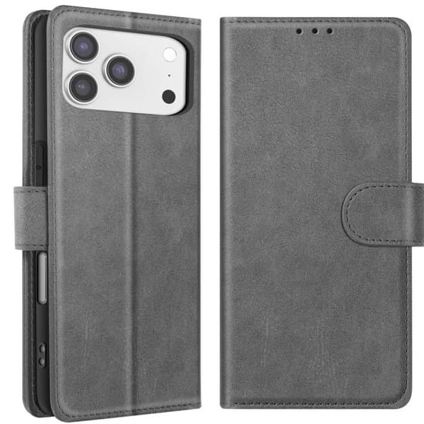 Chesterfield Plånboksfodral för iPhone 17 Pro med Stödfunktion Grå