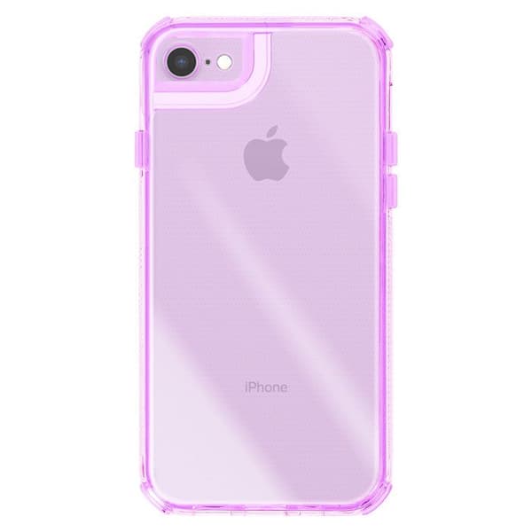 Coque för iPhone 7 / 8 / SE 2022 Bi-Material Design Texturerad Antirutscht Violet
