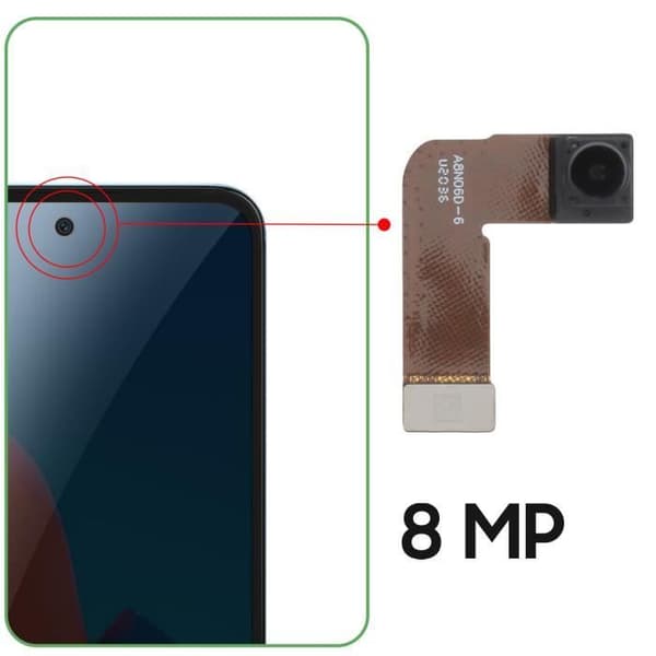 Frontkamera - AVIZAR - Google Pixel 6 - 8MP - Svart