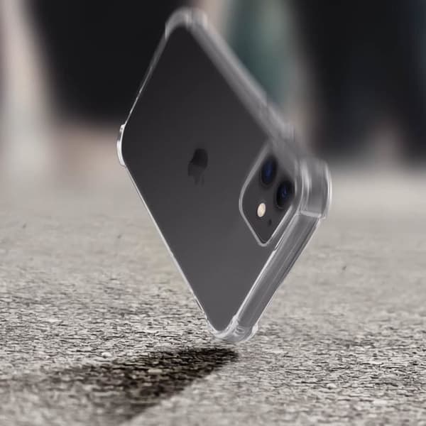 Coque iPhone 12 / 12 Pro - Flexibel - Stötsäker - Transparent - Silikon - Vit