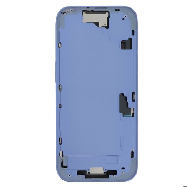 Centralt chassi för iPhone 16, exakt och säker passform, blå