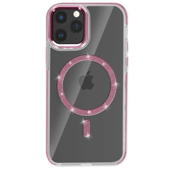 Coque MagSafe - Silikon - iPhone 11 Pro - Glittrande - Stötsäker - Kameraskydd
