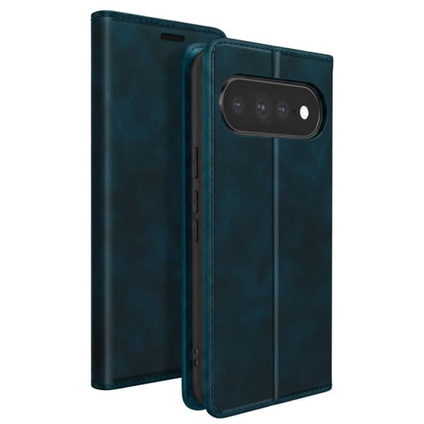 Plånboksfodral för Google Pixel 11 Pro XL Mocka Effekt med Stöd Blå Natt