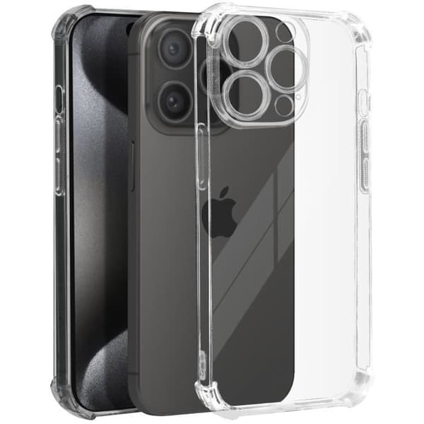 Coque - AVIZAR - iPhone 15 Pro Max - Flexibel - Stötsäker - Transparent