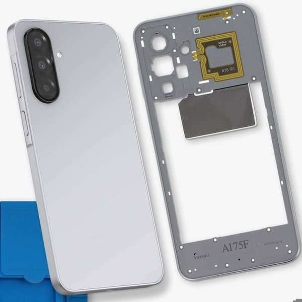 Centralt chassi för Galaxy A17 4G Hållbar struktur Service Pack Samsung Grå