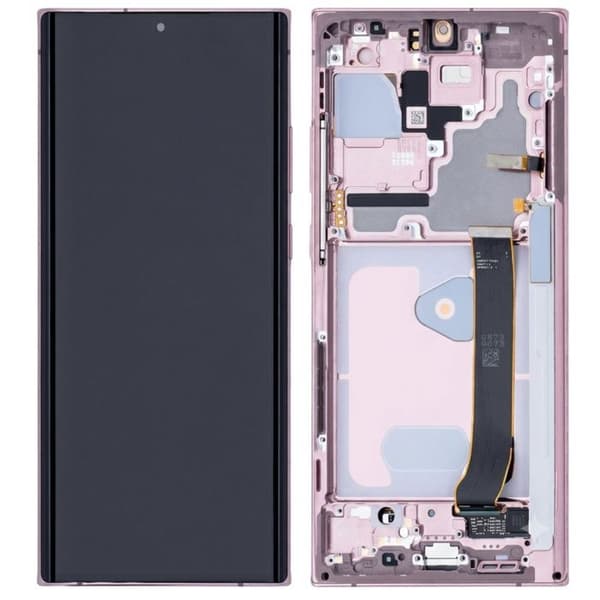 Fullskärm för Galaxy Note 20 Ultra OLED-panel med bronsram