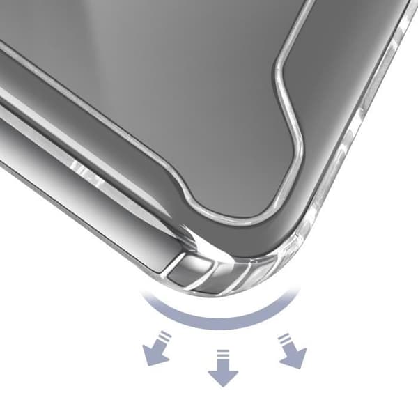 Coque - AVIZAR - iPhone 16e - Styv - Transparent - Förstärkta hörn