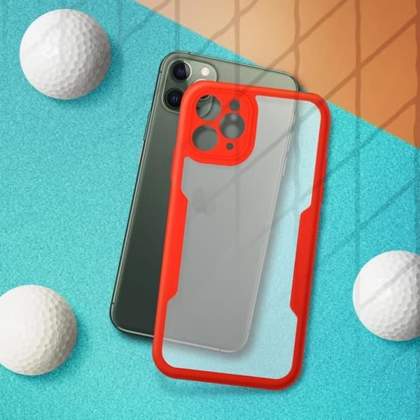 Coque iPhone 11 Pro - Apple - Stöttålig - Plexiglas - Polymer - Röd