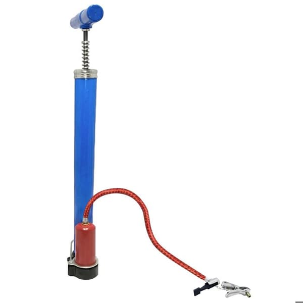 Manuell Mini Luftpump för Cykel 120 PSI Multi Ventil Blå