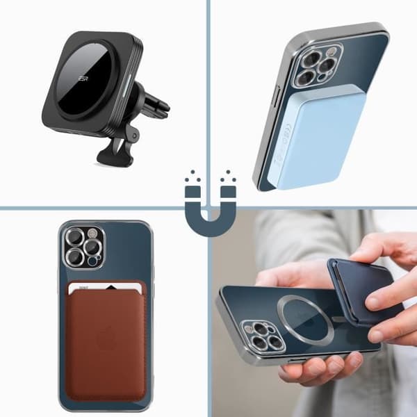 Coque - Apple - iPhone 12 Pro - Silikon - Silver - MagSafe