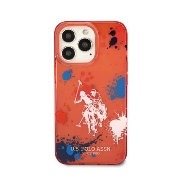 Coque för iPhone 14 Pro Max U.S Polo - Röd