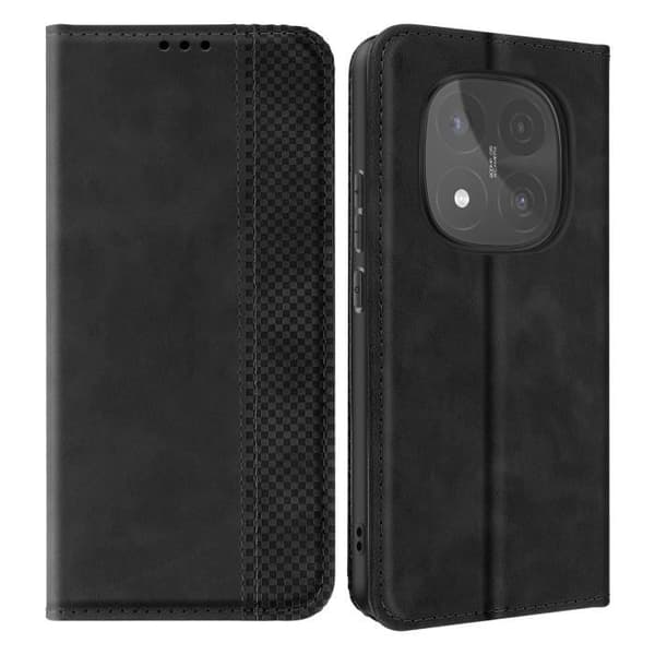 Mobilfodral - Xiaomi - Redmi Note 14 Pro/Pro Plus - Plånbok - Stöd - Svart