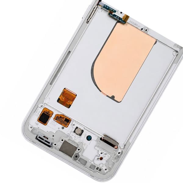 Skärm för Galaxy S23 FE LCD-panel med touch och förmonterad blå ram