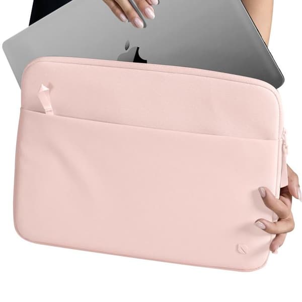 Hus för MacBook Pro 14'' - Incase - Återvunnen polyester - Mikrofiberfoder - Puderrosa